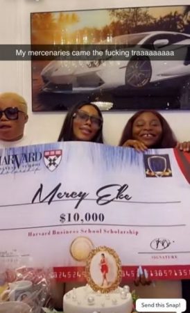 Mercy Eke 28th Birthday: Fans gift BBNaija star, $10k scholarship to Harvard Business