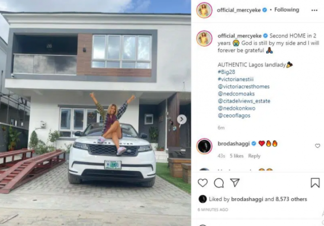 BBNaija: Mercy Eke acquires another house to celebrate her 28th birthday [photos]