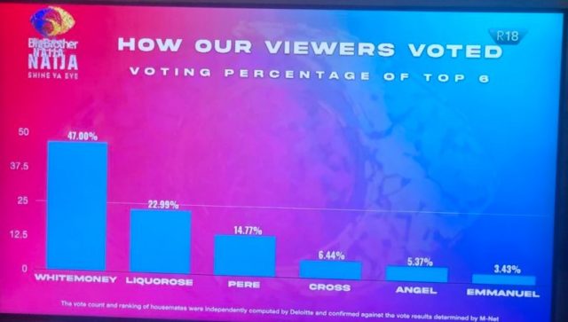 BBNaija 2021: How Viewers Voted For the Six Finalists