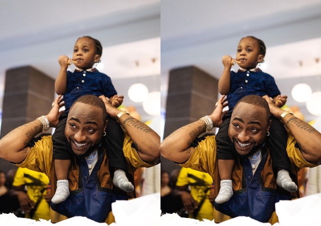 ‘So Redeemed Dey Dedicate Pikin Outside Wedlock’ - Reactions As Davido, Chioma Take Son To church