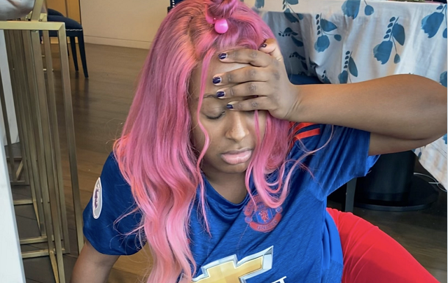 Diehard fan, DJ Cuppy ‘Collapses’ After Her Team, Man Utd Lost 5-0 to Liverpool