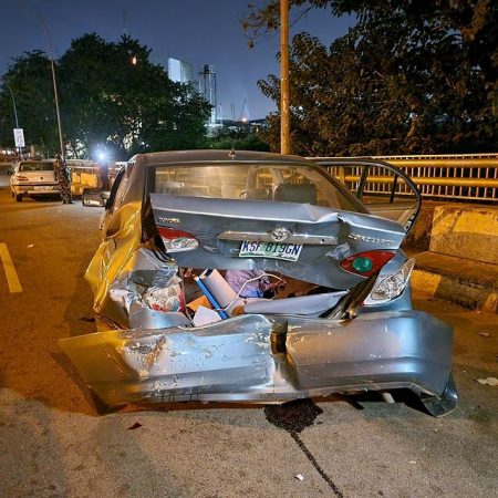 Popular stand-up Comedian, Klint Da Drunk narrowly escapes car accident [photos]