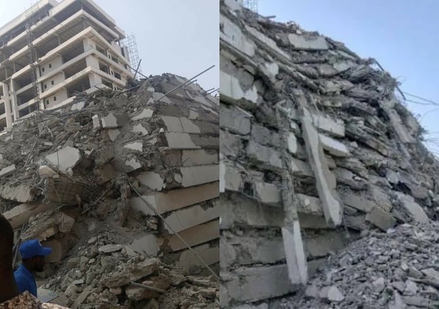 21-Storey Building Under Construction Collapses In Lagos