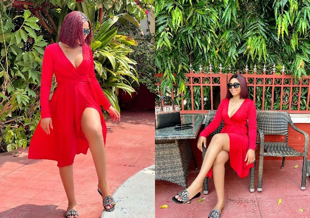 Lady G in Red! Regina Daniels Storms Social Media with Sizzling Photos of her, Check Them Out