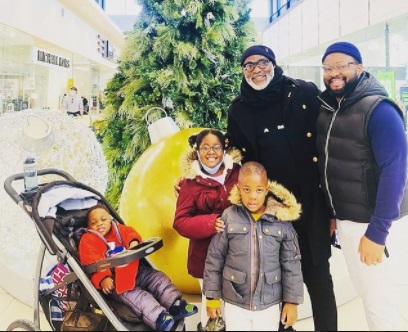 Lovely Photo of Actor, Richard Mofe-Damijo, with His Son and Grandkids