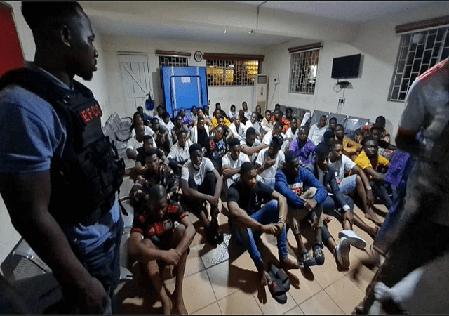 EFCC Arrests 60 youths at “Yahoo Boys” Awards Night