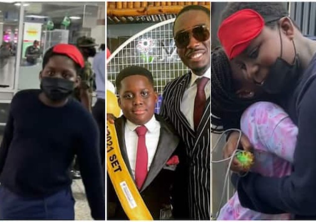 Moment Comedian Bovi’s Son Makes it Home for Christmas Despite UK Red List Drama