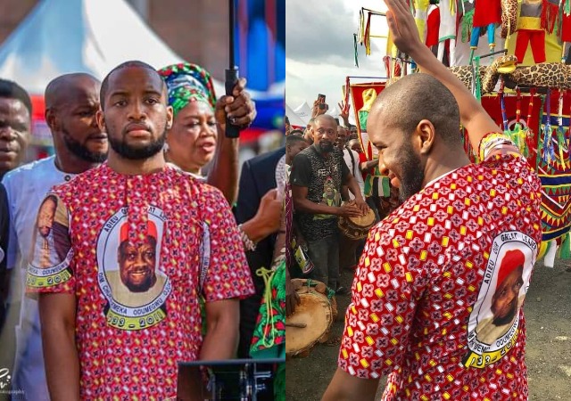 Ojukwu’s Son, Afamefuna Makes Debut with Ijele Dance [PHOTOS]