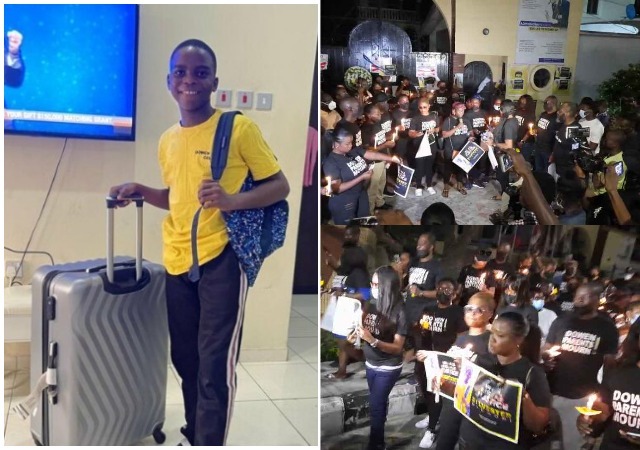 Dowen College: Parents Forum Holds Candlelight Procession for Sylvester Oromoni