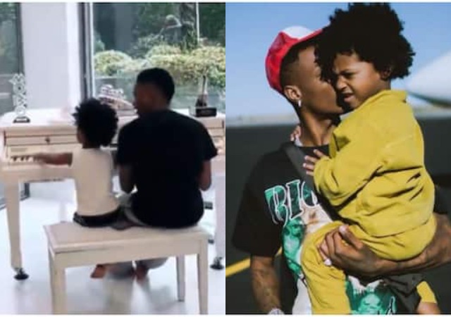 Shey bolu fall down from sky ni? Nigerians Show Concern over Wizkid’s Other 2 Sons as He Bonds with Zion
