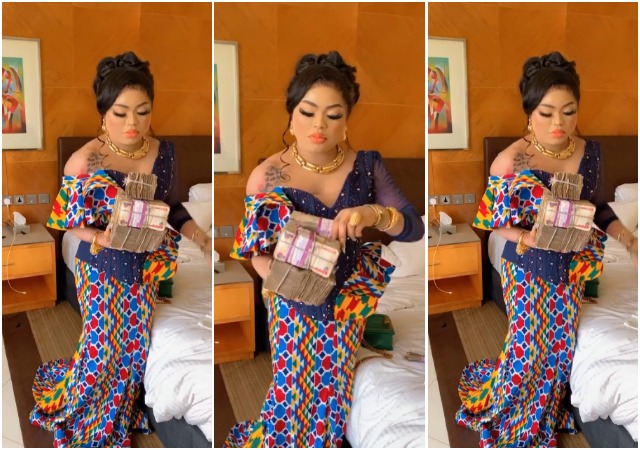 ‘How Far With Our House Launch Sir/Madam?'- Reactions As Bobrisky Shows Off Wads Of Cash [VIDEO]