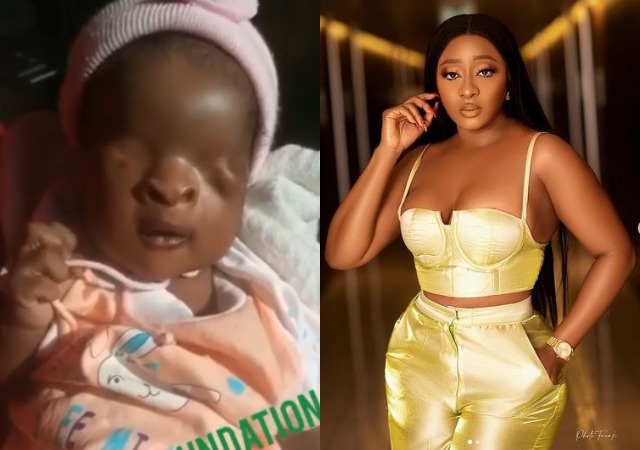 Ini Edo Appeals For N6 Million Donations For A 30days Old Baby Born With No Eyes To Undergo Surgery In India [VIDEO]