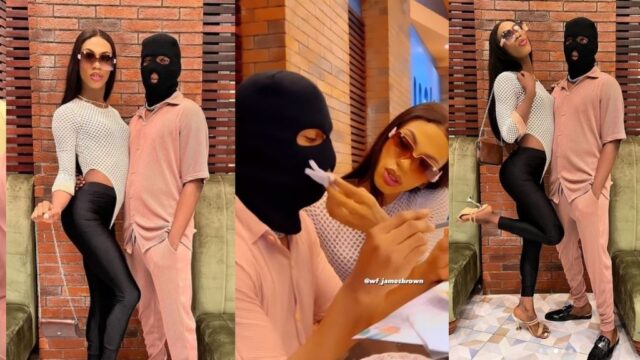 Nigerians Reveal Identity Of James Brown’s “Papito" Hours After He Shared A Masked Photo Of Him