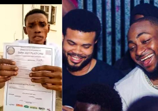 Man Drags Davido And His Manager For Not Signing Him Despite Paying N150k On Registration Form