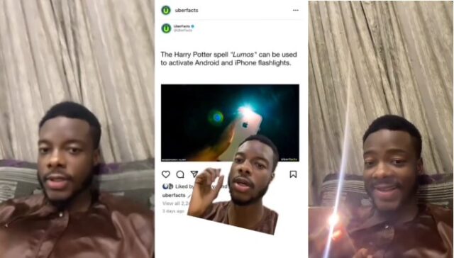 "It Works O”- Reactions as Man Uses Harry Potter Spell to Activate Flashlight on His iPhone [VIDEO]