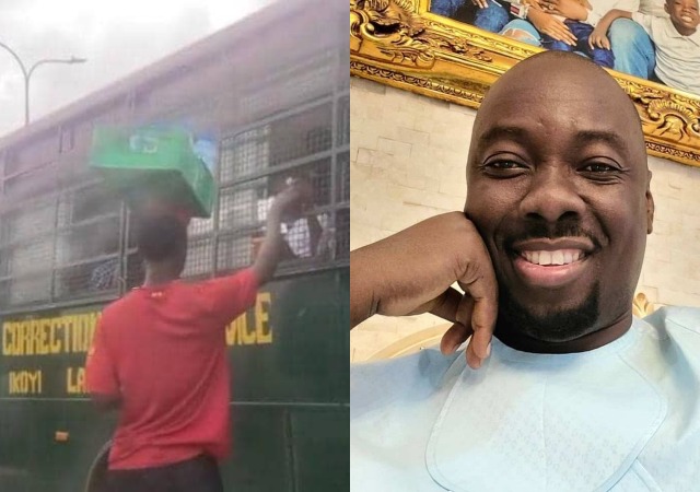 "Grace Found Him"-Reactions as Obi Cubana Offers Scholarship To Hawker Who Gave Money To Prison Inmates [VIDEO]