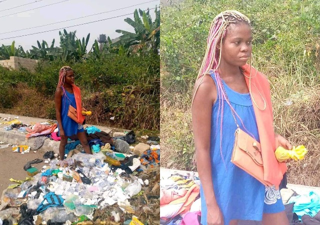 #Ritual: UNIUYO student runs mad, abandoned at dumpsite in Uyo by allege Yahoo boys
