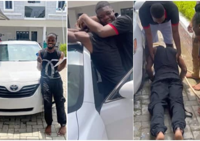 Moment Flavour Dodges Rich Colleague Trying To Spray Money On His Head [VIDEO]