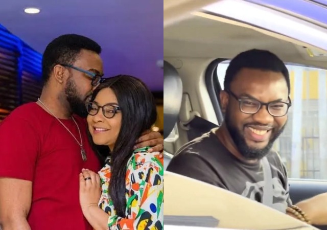 Check Out Lovey-Dovey Video Of Actress Linda Ejiofor Bumping Into Her Husband In Traffic