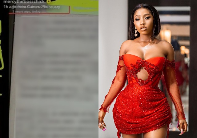 “Nah Lie, No Be You Write Am” – Reactions As Mercy Eke’s Shares WhatsApp Chat With BBNaija Organisers Before Audition