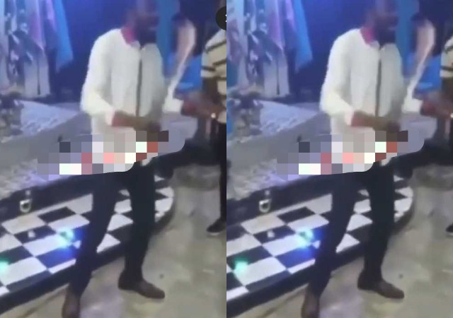 “Religion Nah Our Problem For Naija” – Pastor Wages War Against Devil With a Cutlass in Church [VIDEO]