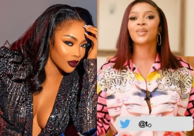 Why will you on your camera, press record and start crying"- Toke Makinwa Asks Those Who Record Themselves Crying