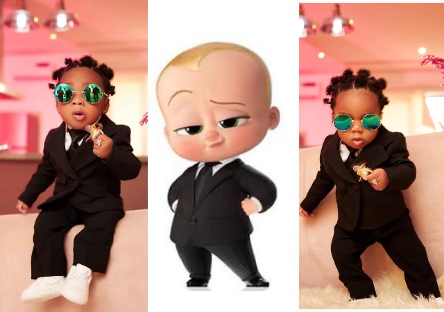 Fashion designer Toyin Lawani Recreates The ‘Boss Baby’ Pose With Her Daughter, Eleora [PHOTOS]