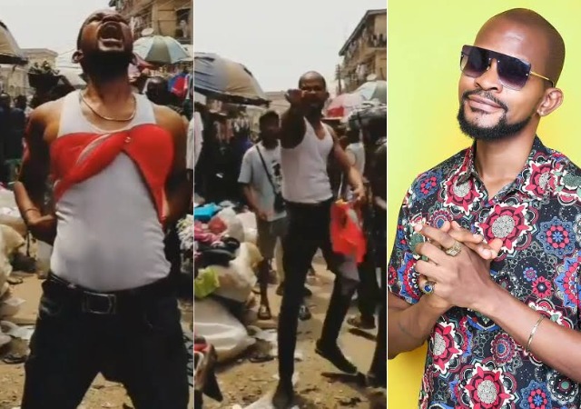 Uche Maduagwu Goes Wild At A Crowded Market, Demands Igbo Presidency In 2023