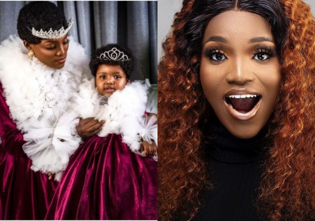 Actress Bukunmi Oluwasina Unveils Her Baby’s Face As She Clocks One