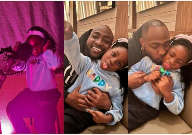 "I'm obsessed with my children"- Davido Dishes Out Hot 'Father-Daughter Goals' As He Bonds With Imade