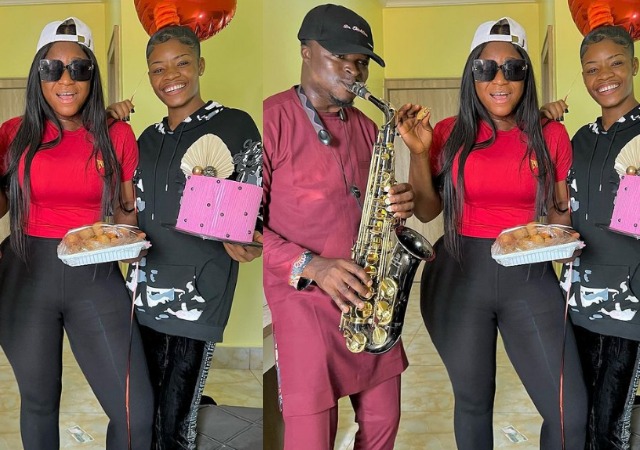 Moment of joy as Destiny Etiko Shows Up With Cake, ‘Paranran’ As She Showers Adopted Daughter Chinenye, With Money on her Birthday 