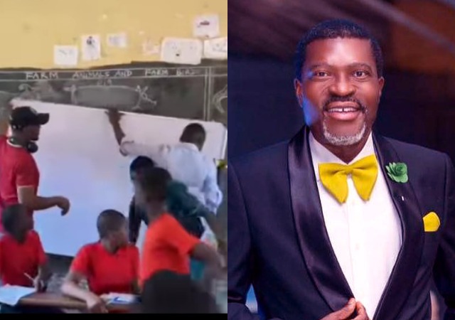 Kanayo O. Kanayo Wows Fans As He Fulfills His Pledge Of Transformin The Two Primary Schools He Attended [VIDEO]