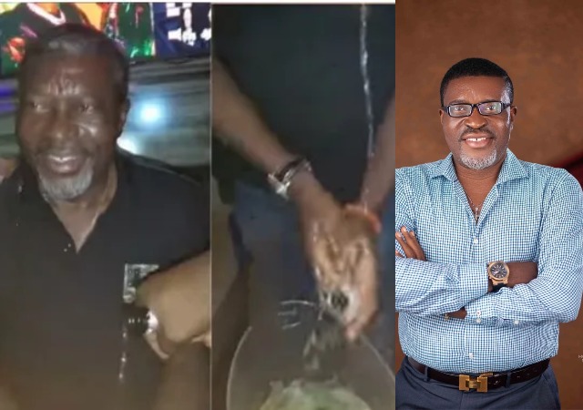 "After A Successful Sacrifice’- Kanayo O. Kanayo Washes His Hands With Expensive Wine At Club [VIDEO]