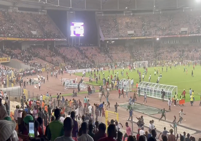 Nigeria vs. Ghana: Angry Supporters Destroys Stadium after Super Eagle Failed To Qualify For World Cup [Video]