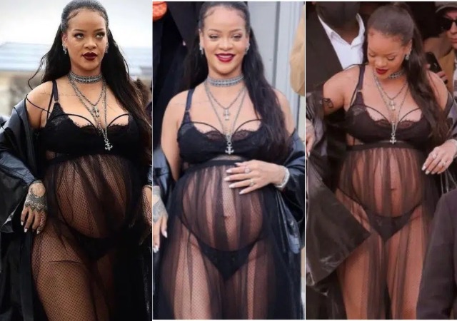 “If any femal celebrity tries this, we will show her pepper” - Netizens Slam Rihanna over Her Outfit to Paris Fashion week