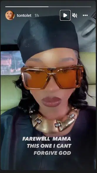 ‘Why I Can’t Forgive God For My Step Mom’s Death’ - Actress Tonto Dikeh Cries Out