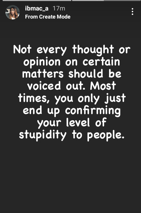 "Not Every Thought Or Opinion On Certain Matters Should Be Voiced Out" - Julius Agwu's Wife Ibiere Shares Cryptic Post Amid Marriage Crash Rumours