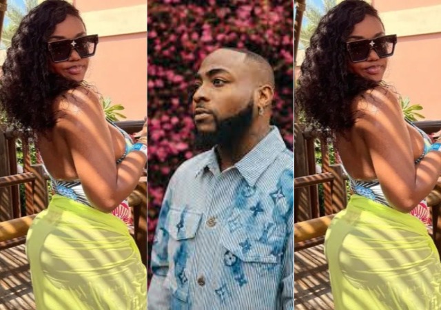 Chioma Rowland reacts as Davido reveals his relationship status