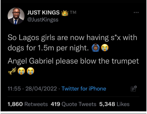 Lagos island Girls Accused of Sleeping with Dogs for ₦1.5 Million [Details]