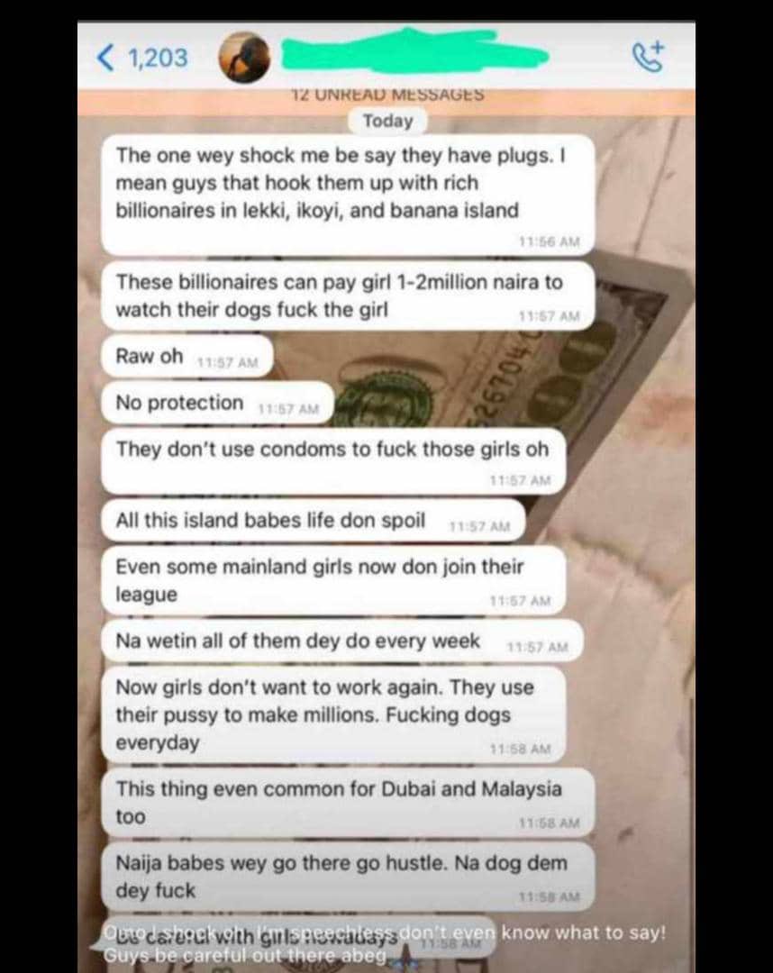 Lagos island Girls Accused of Sleeping with Dogs for ₦1.5 Million [Details]