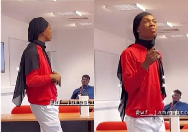 Far away in UK, James Brown renders white classmate speechless during presentation [Video]