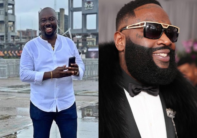 Nigerians reacts as Rick Ross hails Obi Cubana, follows him on IG