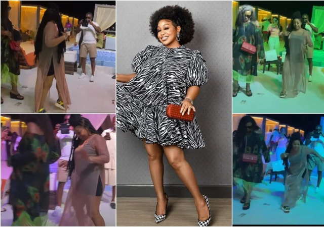 Newly wedded Rita Dominic,  Steals the Attention at Ini Edo’s Birthday Party 