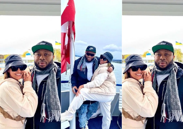 “This man made the best decision marrying Rosy” – Fans gush over Churchill and wife’s vacation in Switzerland