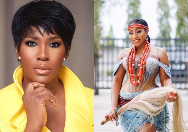 "She dey fear dragging"- Stephanie Linus Pens Down Congratulatory Message To Rita Dominic Following Her Wedding
