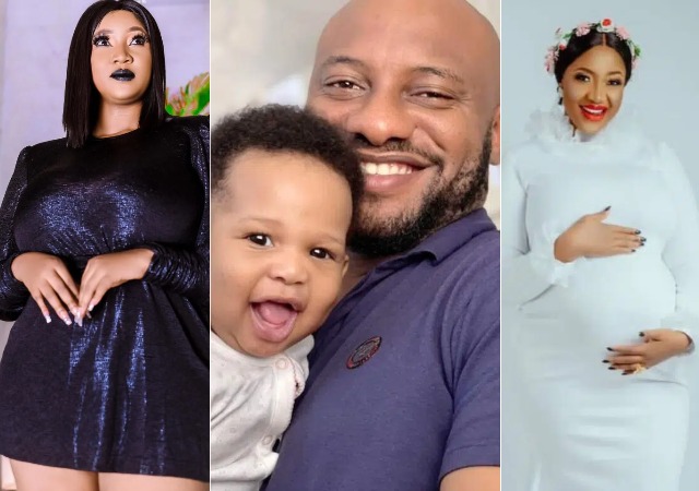 ‘Meet my son from my second wife’ – Yul Edochie says as he proudly shows off his new family after cheating on his wife [Photos]