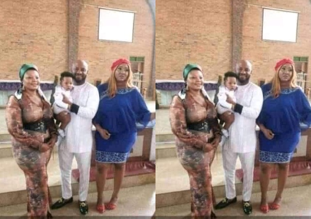 Yul Edochie and New Wife, Judith Austin Take Son, Dike Munachimso Star Edochie to Church