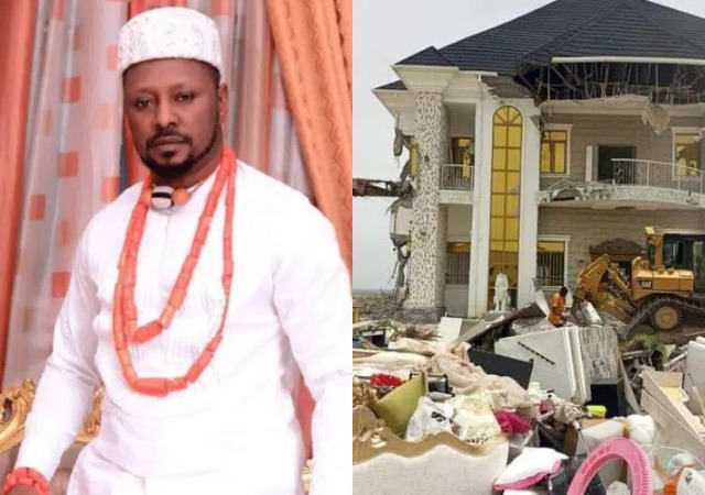 Exposed! Why Tonto Dikeh’s ex-lover, Prince Kpokpogri’s house was demolished by FCTA
