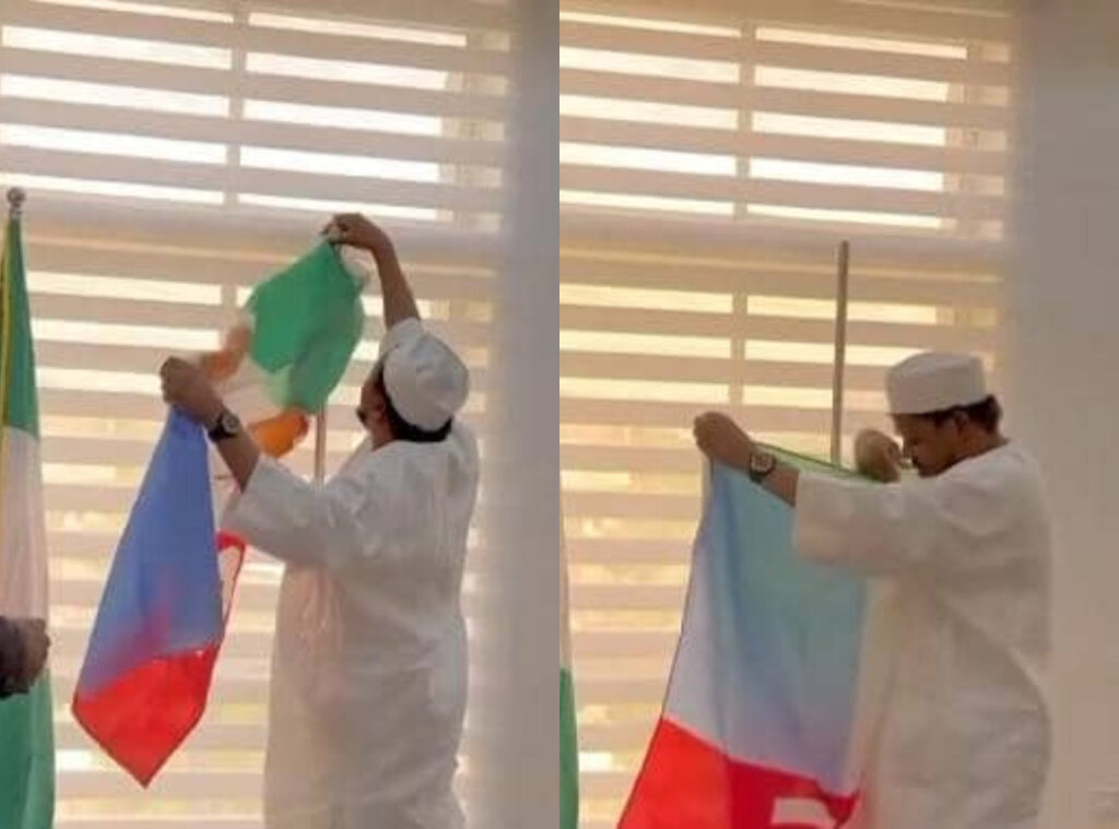 Adamu Garba Dumps APC, revomoves Their Flag from His Office [Video]
