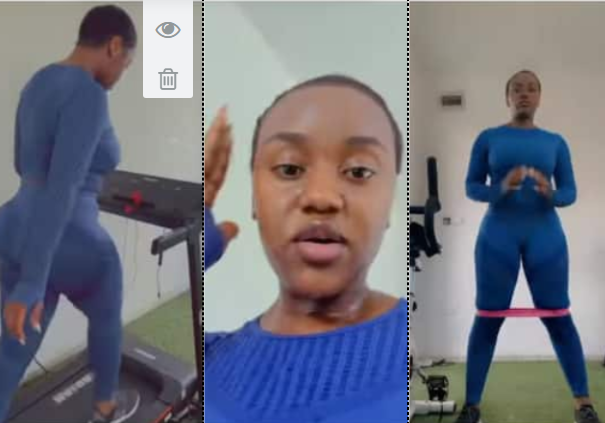"Igbo girls are beautiful"-Fans react to Davido's babymama, Chioma's natural look as she hits gym in video